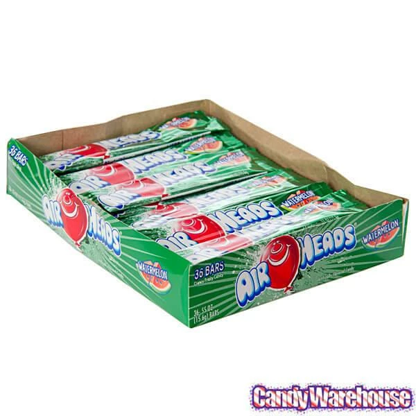 AirHeads Taffy Candy Bars - Watermelon: 36-Piece Box 3 AirHeads Taffy Candy Bars - Watermelon: 36-Piece Box - Image 3