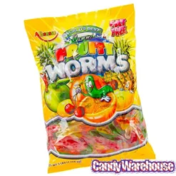 Albanese Assorted Fruit Gummy Worms: 5LB Bag -CANDY WAREHOUSE Sales albanese assorted fruit gummy worms 5lb bag candy warehouse 4