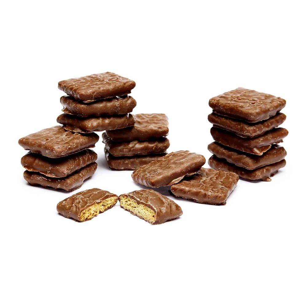 Albanese Milk Chocolate Covered Mini Graham Crackers Candy: 3LB Bag 1 Albanese Milk Chocolate Covered Mini Graham Crackers Candy: 3LB Bag