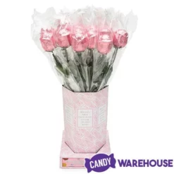 Albert's Foiled Milk Chocolate Roses - Pink: 20-Piece Bouquet 7 Albert's Foiled Milk Chocolate Roses - Pink: 20-Piece Bouquet -CANDY WAREHOUSE Sales albert s foiled milk chocolate roses pink 20 piece bouquet candy warehouse 4