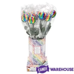 Albert's Foiled Milk Chocolate Roses - Rainbow: 20-Piece Bouquet -CANDY WAREHOUSE Sales albert s foiled milk chocolate roses rainbow 20 piece bouquet candy warehouse 4