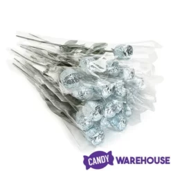 Albert's Foiled Milk Chocolate Roses - Silver: 20-Piece Bouquet -CANDY WAREHOUSE Sales albert s foiled milk chocolate roses silver 20 piece bouquet candy warehouse 4