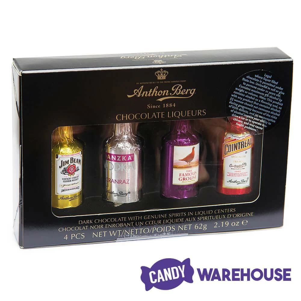 Anthon Berg Chocolate Liquor Bottles: 4-Piece Box 3 Anthon Berg Chocolate Liquor Bottles: 4-Piece Box - Image 3
