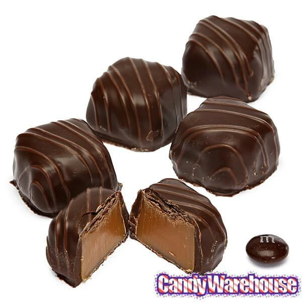 Asher's Dark Chocolate Covered Vanilla Caramels: 6LB Box 2 Asher's Dark Chocolate Covered Vanilla Caramels: 6LB Box - Image 2