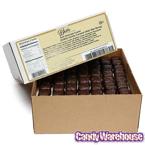 Asher's Dark Chocolate Covered Vanilla Caramels: 6LB Box 3 Asher's Dark Chocolate Covered Vanilla Caramels: 6LB Box - Image 3