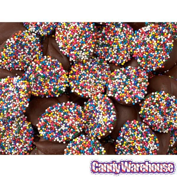 Asher's Deluxe Milk Chocolate Drops With Rainbow Nonpareils: 8LB Box 3 Asher's Deluxe Milk Chocolate Drops With Rainbow Nonpareils: 8LB Box - Image 3