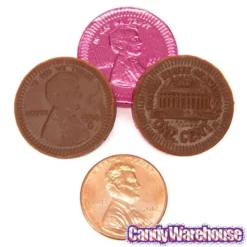 Assorted Colors Foiled Milk Chocolate Penny Parade Coins In Mesh Bags: 20-Piece Box -CANDY WAREHOUSE Sales assorted colors foiled milk chocolate penny parade coins in mesh bags 20 piece box candy warehouse 4
