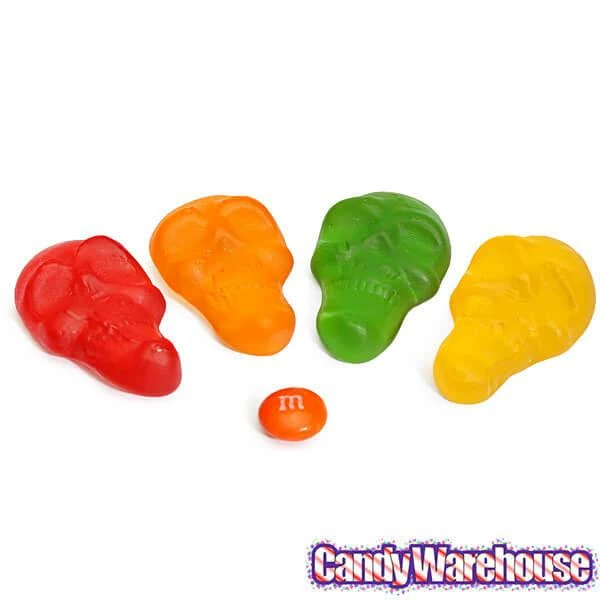 Assorted Colors Gummy Skulls: 5LB Bag 2 Assorted Colors Gummy Skulls: 5LB Bag - Image 2