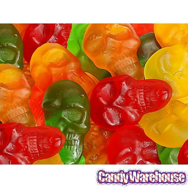 Assorted Colors Gummy Skulls: 5LB Bag 3 Assorted Colors Gummy Skulls: 5LB Bag - Image 3