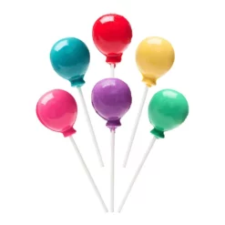 Balloons Hard Candy Lollipops: 12-Piece Pack