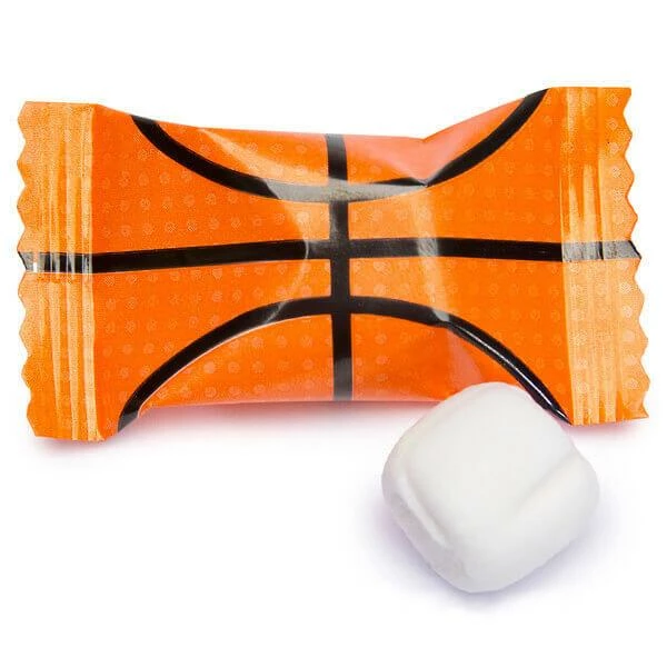 Basketball Wrapped Buttermint Creams: 300-Piece Case 1 Basketball Wrapped Buttermint Creams: 300-Piece Case