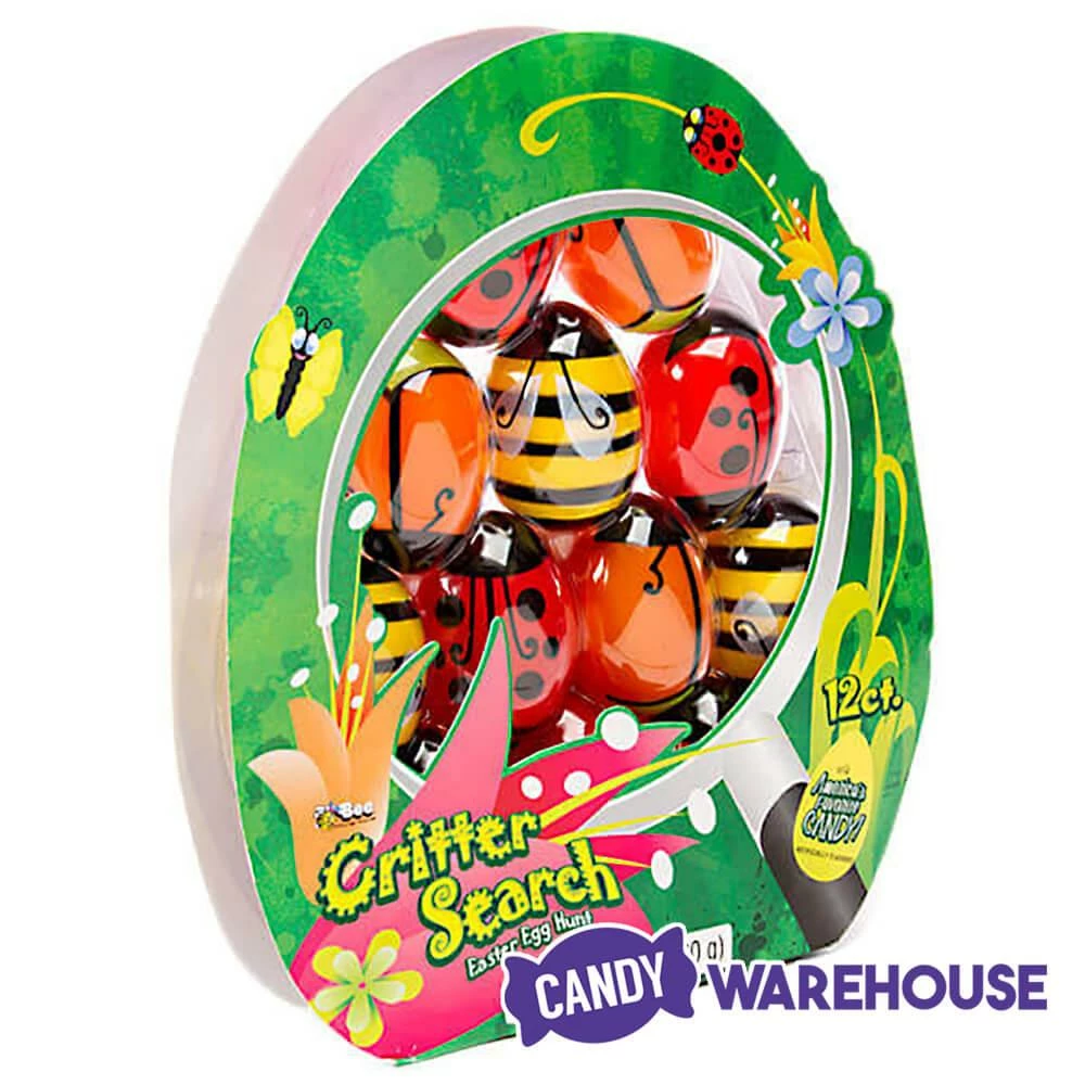 Bee International Critter Plastic Easter Eggs With Candy: 12-Piece Pack 2 Bee International Critter Plastic Easter Eggs With Candy: 12-Piece Pack - Image 2