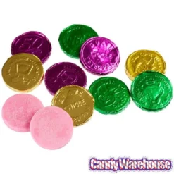 Bee International Mardi Gras Bubble Gum Coins: 100-Piece Bag -CANDY WAREHOUSE Sales bee international mardi gras bubble gum coins 100 piece bag candy warehouse 3 9f28dd1c 2ea9 4d3d a2ca 2d0b8ca63c77