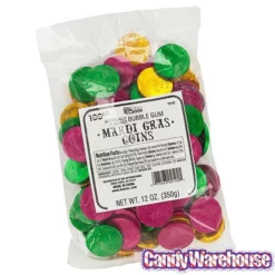 Bee International Mardi Gras Bubble Gum Coins: 100-Piece Bag -CANDY WAREHOUSE Sales bee international mardi gras bubble gum coins 100 piece bag candy warehouse 5 1b46c966 980e 4c6f 8e57 81fd0e01410e