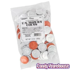 Bee International Silver And Copper Foiled Bubble Gum Coins: 100-Piece Bag 6 Bee International Silver And Copper Foiled Bubble Gum Coins: 100-Piece Bag -CANDY WAREHOUSE Sales bee international silver and copper foiled bubble gum coins 100 piece bag candy warehouse 3 802dc8ae 3992 4fb4 a4e9 e8070936e7a5