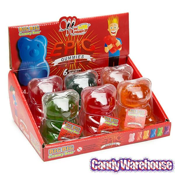 Big BIG Gummy Bears: 6-Piece Display 3 Big BIG Gummy Bears: 6-Piece Display - Image 3