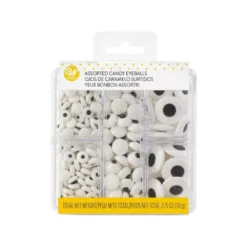 Wilton Black And White Candy Eyeball Sprinkles: 2.75-Ounce Box