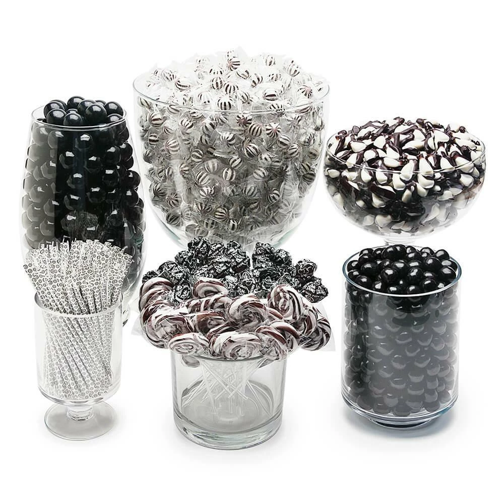 Black Candy Bar Table Assortment 1 Black Candy Bar Table Assortment