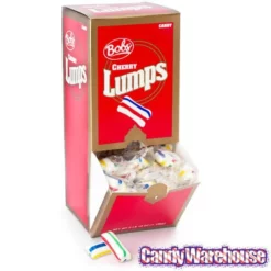 Bobs Sweet Stripes Cherry Lumps Hard Candy: 100-Piece Box -CANDY WAREHOUSE Sales bobs sweet stripes cherry lumps hard candy 100 piece box candy warehouse 3 d09025a7 9a71 45d7 a44d ce6925f5cd8b