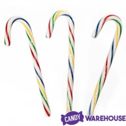 Bobs Sweet Stripes Rainbow Cherry Candy Canes: 12-Piece Box -CANDY WAREHOUSE Sales bobs sweet stripes rainbow cherry candy canes 12 piece box candy warehouse 3