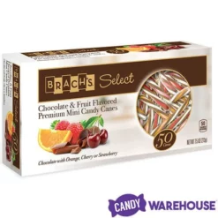 Brach's Chocolate And Fruit Flavored Premium Mini Candy Canes: 50-Piece Box -CANDY WAREHOUSE Sales brach s chocolate and fruit flavored premium mini candy canes 50 piece box candy warehouse 3 1e785876 199f 4e2e 9069 12c1edb83989