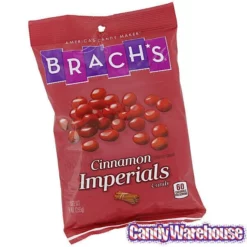 Brach's Cinnamon Imperials: 9-Ounce Bag -CANDY WAREHOUSE Sales brach s cinnamon imperials 9 ounce bag candy warehouse 3