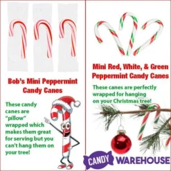 Brach's Peppermint Mini Candy Canes: 500-Piece Tub -CANDY WAREHOUSE Sales brach s peppermint mini candy canes 500 piece tub candy warehouse 4