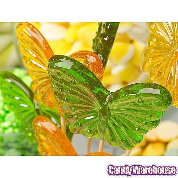 Butterfly Hard Candy Lollipops: 12-Piece Bag 3 Butterfly Hard Candy Lollipops: 12-Piece Bag - Image 3