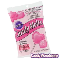 Wilton Candy Melts - Hot Pink: 12-Ounce Bag -CANDY WAREHOUSE Sales candy melts hot pink 12 ounce bag candy warehouse 3