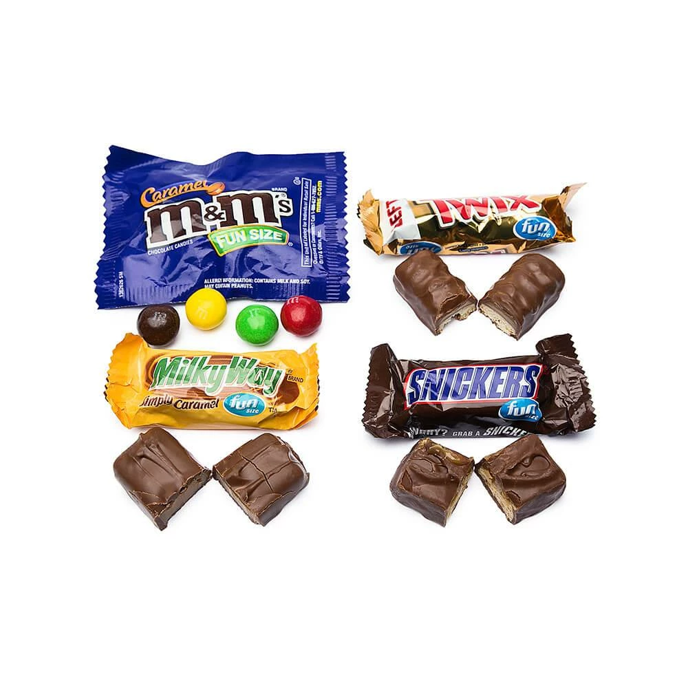 Caramel Lovers M&M-Mars Fun Size Candy Bars Assortment: 55-Piece Bag 1 Caramel Lovers M&M-Mars Fun Size Candy Bars Assortment: 55-Piece Bag
