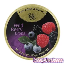Cavendish & Harvey Hard Candy Drops Tins - Wild Berry: 12-Piece Box 5 Cavendish & Harvey Hard Candy Drops Tins - Wild Berry: 12-Piece Box -CANDY WAREHOUSE Sales cavendish and harvey hard candy drops tins wild berry 12 piece box candy warehouse 3