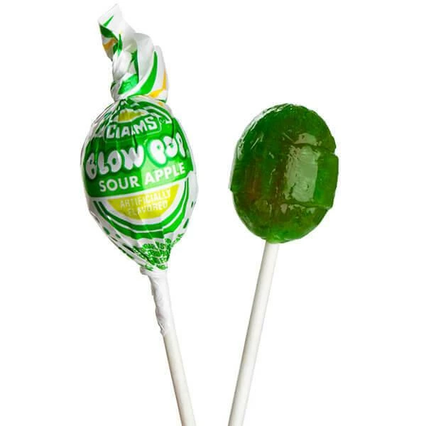 Charms Blow Pops - Sour Apple: 48-Piece Box 1 Charms Blow Pops - Sour Apple: 48-Piece Box