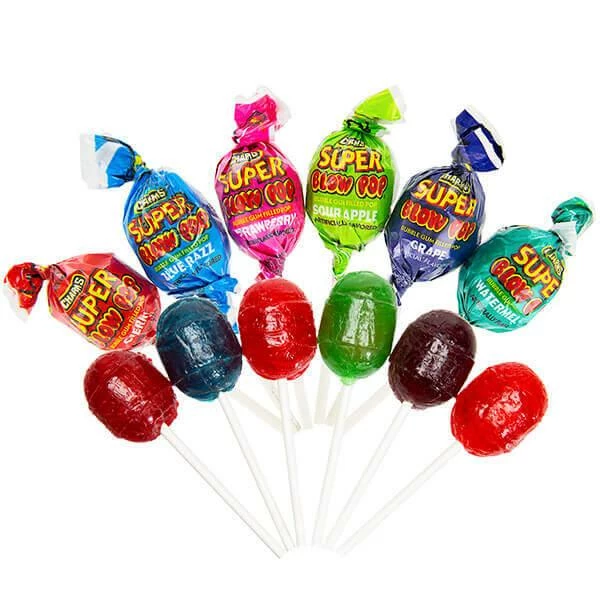 Charms Super Blow Pops Assortment: 48-Piece Box 1 Charms Super Blow Pops Assortment: 48-Piece Box