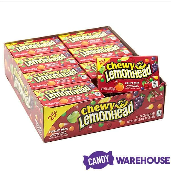 Chewy Lemonhead Fruit Mix Candy Mini Packs: 24-Piece Box 6 Chewy Lemonhead Fruit Mix Candy Mini Packs: 24-Piece Box - Image 6