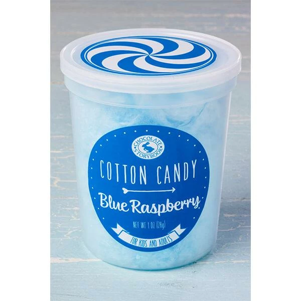 Chocolate Storybook Cotton Candy - Blue Raspberry: 1-Ounce Tub 3 Chocolate Storybook Cotton Candy - Blue Raspberry: 1-Ounce Tub - Image 3