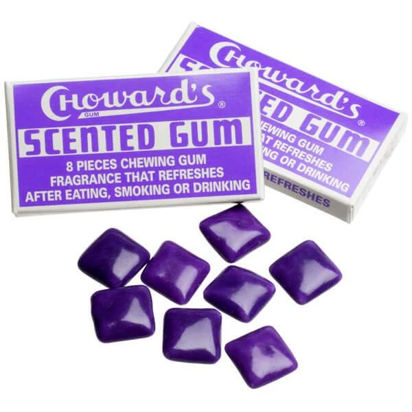 Choward's Violet Gum Packs: 24-Piece Box 1 Choward's Violet Gum Packs: 24-Piece Box