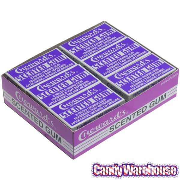 Choward's Violet Gum Packs: 24-Piece Box 2 Choward's Violet Gum Packs: 24-Piece Box - Image 2
