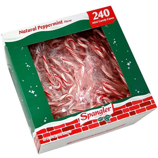 Christmas Peppermint Mini Candy Canes: 240-Piece Box 2 Christmas Peppermint Mini Candy Canes: 240-Piece Box - Image 2