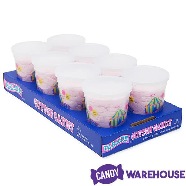 Cotton Candy 2-Ounce Tubs - Pink: 8-Piece Case 2 Cotton Candy 2-Ounce Tubs - Pink: 8-Piece Case - Image 2