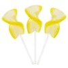 CurlyCutes Petite Crystal Ribbon Pops - Yellow Banana: 20-Piece Jar