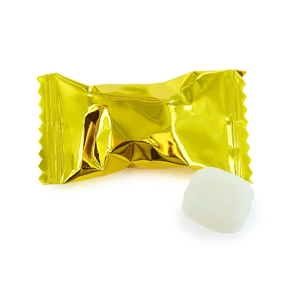 Custom Logo Metallic Gold Wrapped Butter Mint Creams: 5000-Piece Minimum 1 Custom Logo Metallic Gold Wrapped Butter Mint Creams: 5000-Piece Minimum