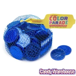 Dark Blue Foiled Milk Chocolate Coins: 1LB Bag -CANDY WAREHOUSE Sales dark blue foiled milk chocolate coins 1lb bag candy warehouse 4