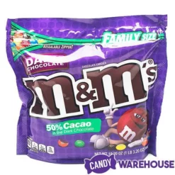 Dark Chocolate M&M's Candy: 19.2-Ounce Bag -CANDY WAREHOUSE Sales dark chocolate mandm s candy 19 2 ounce bag candy warehouse 3