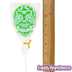 Day Of The Dead Skull Hard Candy Lollipops: 12-Piece Bag -CANDY WAREHOUSE Sales day of the dead skull hard candy lollipops 12 piece bag candy warehouse 4