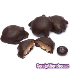 DeMet's Turtles Minis Caramel Nut Cluster Chocolates - Dark Almond: 5-Ounce Bag -CANDY WAREHOUSE Sales demet s turtles minis caramel nut cluster chocolates dark almond 5 ounce bag candy warehouse 3