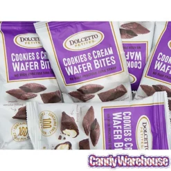 Dolcetto Cookies & Cream-Filled Wafer Bites Packs: 24-Piece Display -CANDY WAREHOUSE Sales dolcetto cookies and cream filled wafer bites packs 24 piece display candy warehouse 4 f7999958 1162 462f 89df 1a878aa98de4