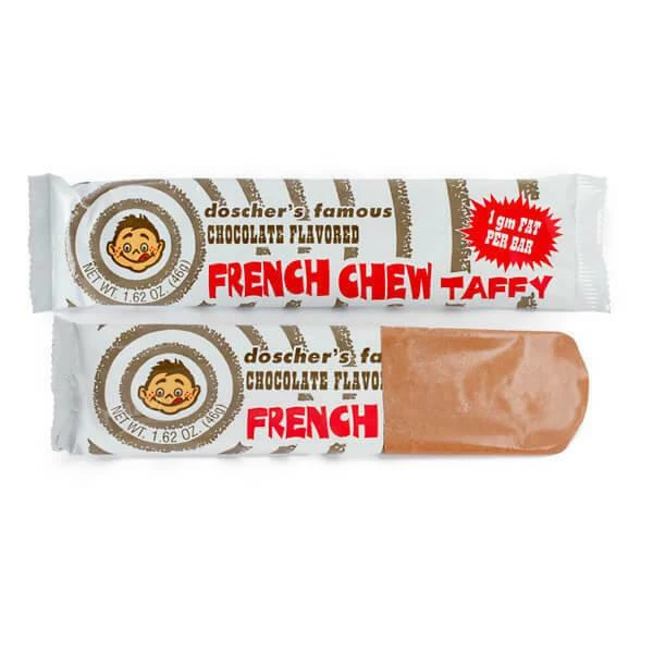 Doscher's French Chew Taffy Bars - Chocolate: 24-Piece Box 1 Doscher's French Chew Taffy Bars - Chocolate: 24-Piece Box