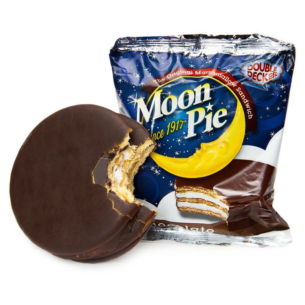 Double Decker Chocolate Moon Pies: 9-Piece Box 1 Double Decker Chocolate Moon Pies: 9-Piece Box