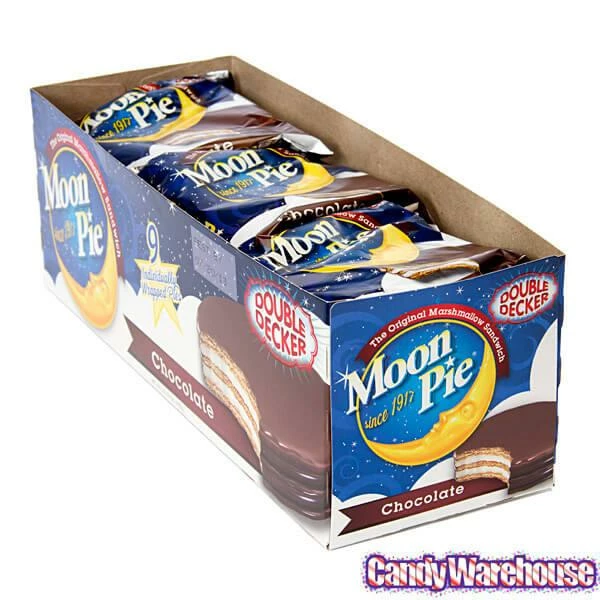 Double Decker Chocolate Moon Pies: 9-Piece Box 2 Double Decker Chocolate Moon Pies: 9-Piece Box - Image 2