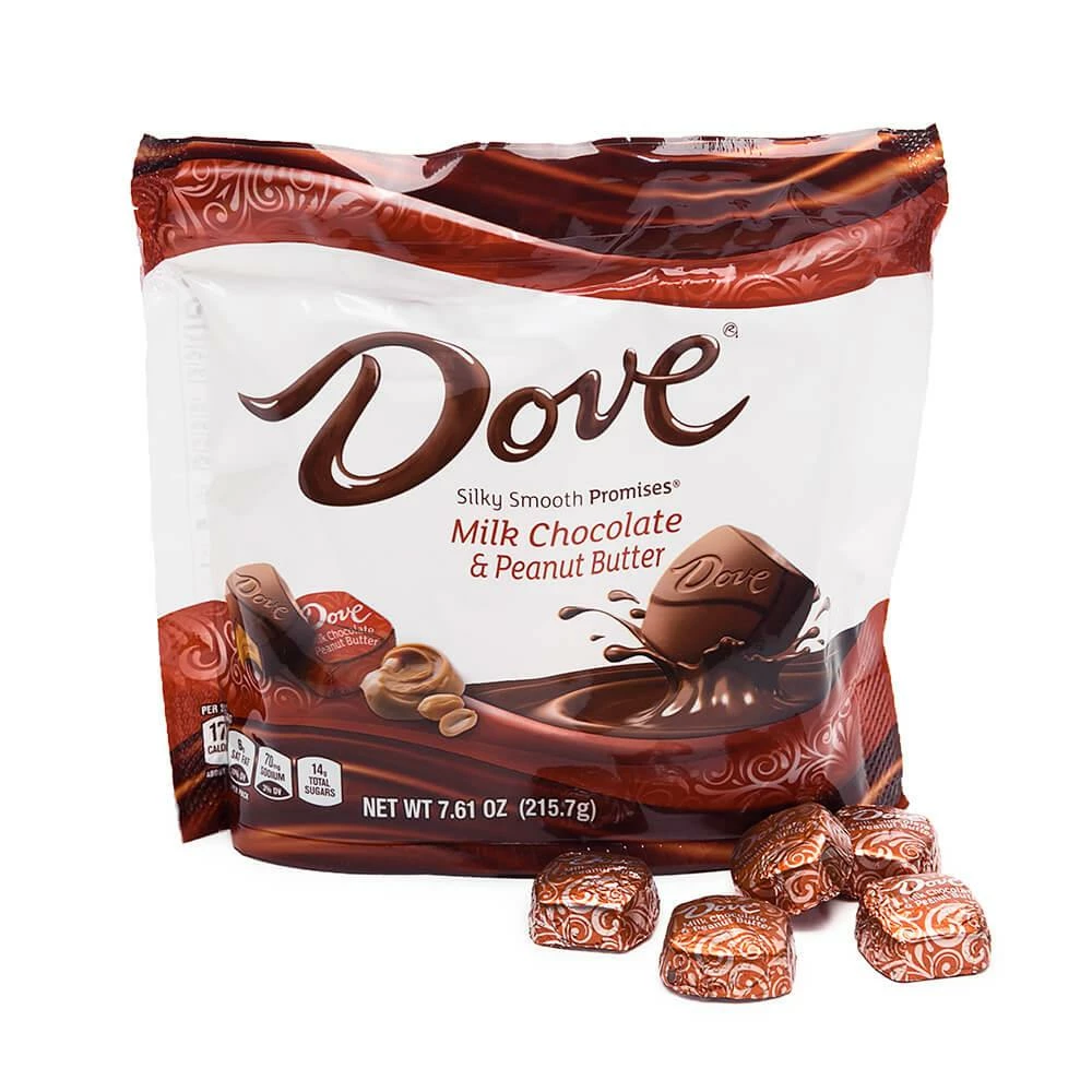 Dove Milk Chocolate Peanut Butter Squares: 28-Piece Bag 1 Dove Milk Chocolate Peanut Butter Squares: 28-Piece Bag